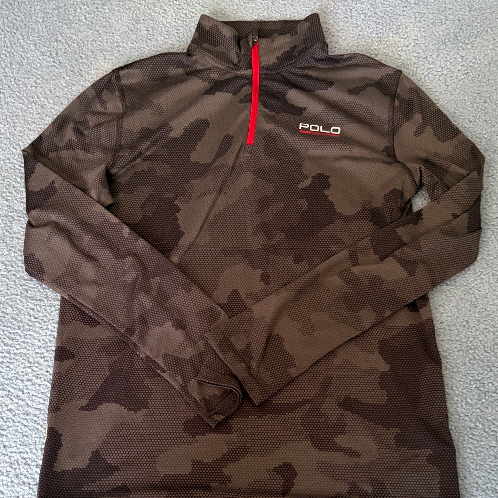 Ralph Lauren Polo Sport Black Performance Top with White Logo